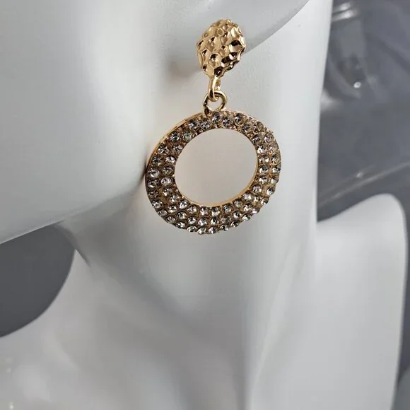 Radiant Gold Halo Hoops - Picture 5 of 5